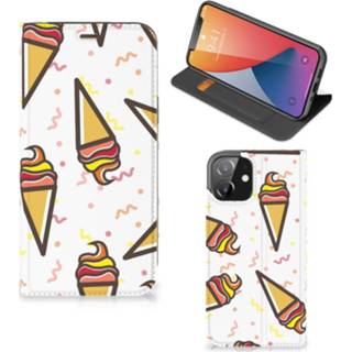 👉 IPhone 12 | iPhone 12 Pro Flip Style Cover Icecream