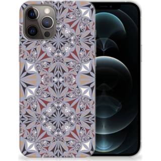 👉 Siliconen hoesje IPhone 12 Pro Max TPU Flower Tiles 8720215102765