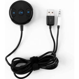 Bluetooth carkit Onever 3.5mm Draadloze Auto Muziek Audio-ontvanger handsfree AUX Adapter Ontvanger met Magnetische Base 8720047605939