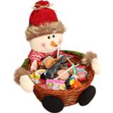 👉 Ornament Candy Basket Santa Claus Elk Snowman Christmas Cookies Cane Hamper Gift Ornaments Xmas Home Decor