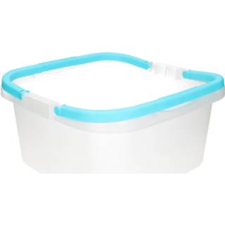 👉 Handvat blauwe Licht afwasteil / emmer met 13 liter