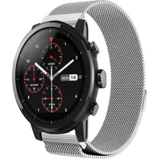 👉 Horloge wit RVS Band Voor Huami Amazfit 2 GPS Stratos tempo Strap Magnetische smartwatch hartslagmeter polsband H35 #0 - 8720049094632