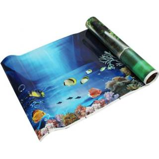 👉 40/50 cm (H) PVC Dubbele Side Aquarium Poster Achtergrond Decoratie Aquarium Oceaan Landschapsarchitectuur Aquarium Muur achtergrond Decor - 40x60cm