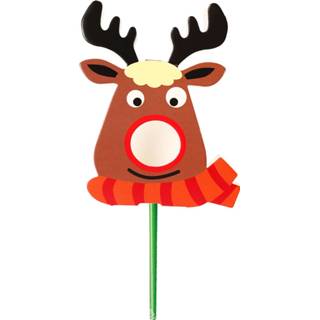 👉 25 STKS Cute Rendier Lollipop papieren kaart decoraties Christmas Candy Gift Decor - Groen