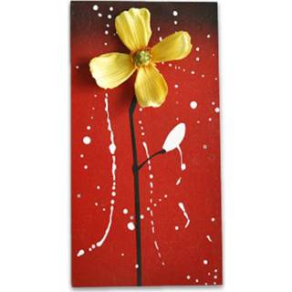 👉 Hanger 22.5x11.5cm Dorp Board Geschilderde Bloem Creatieve Muur Slaapkamer Planten Haning Decoraties - 2 8720072494843