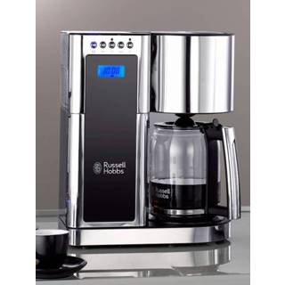 👉 Koffiezetapparaat zilverkleur zwart unisex stijlvol Elegance Russell Hobbs zilverkleur/zwart 4008496881376