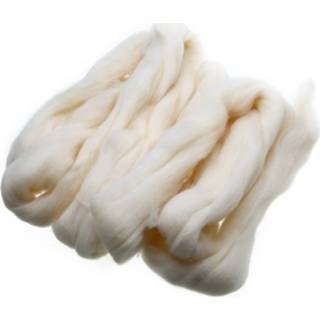 👉 Dag crème wit wol vilten fiber 100g Naaldvilten Zachte Tops Zwervende Spinnen Weven Voor DIY Ambachten Handwerken 8720034959793