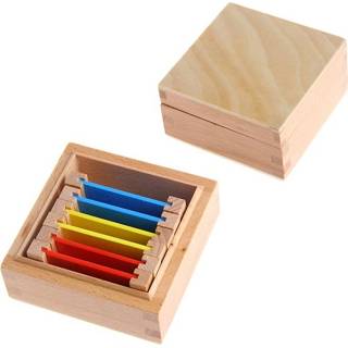 👉 Montessori Sensorial Materiaal Learning Kleur Tablet Doos 1/2/3 Hout Voorschoolse Training Kids Puzzel Educatief Speelgoed Voor kinderen - Grote doos