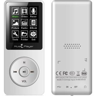 👉 Luidspreker goud Draagbare mp3-speler ingebouwde 8G en ondersteuning lossless geluid muziek HD Opname FM Radio breiden geheugen tot 128 GB - 8720034250708