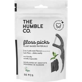 The Humble Co. Dental Floss Picks Charcoal 50 st 7350075692741