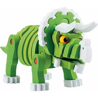 👉 Groen Toi-toys Knutselpuzzel Tricera Junior 25,8 Cm 59-delig 8719904435444