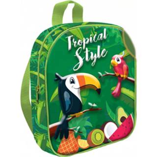 Schooltas groen polyester kinderen Kids Licensing Tropical Style 24 Cm 8435507838054