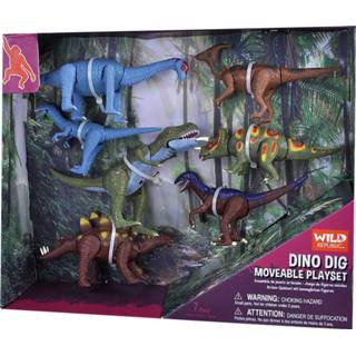 👉 Dinosaurus kunststof Wild Republic Speelset Dinosaurussen Junior 13,5 X 8 Cm 7-delig 92389249163