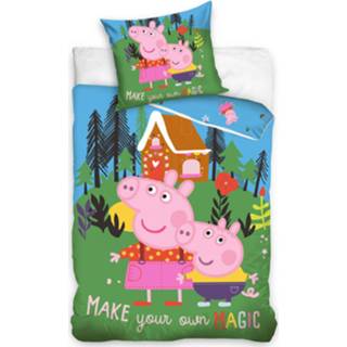👉 Dekbedovertrek katoen multikleur Peppa Pig Make Your Own Magic - Multi 1-persoons 140x200 Cm 5902689453113