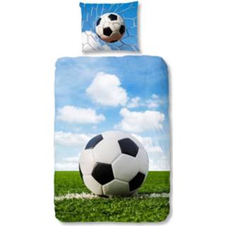 👉 Dekbedovertrek katoen flanel multikleur Good Morning Bal - / 1-persoons (140x200/220 Cm + 1 Sloop) Multi 8717285176246