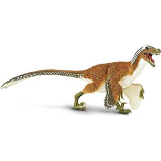 👉 Dinosaurus oranje rubber jongens Safari Velociraptor 21,5 Cm 95866001681