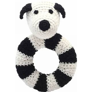 👉 Zwart wit polyester Naturezoo Ringrammelaar Hond Gehaakt 14 Cm Zwart/wit 5713194300690