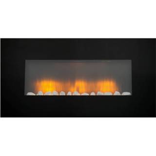 👉 Sfeerhaard zwart metaal Classic Fire Vancouver - Elektrisch Led Vlameffect Met Afstandsbediening 8711292132783
