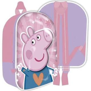 👉 Rugzak roze polyester meisjes Nickelodeon Peppa Pig 26 X 31 Cm 8430957131625