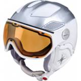 👉 Skihelm grijs wit vrouwen Slokker - Women's Free Lady Multi Photochrom Polar S0-S2 maat 48-51 cm, grijs/wit 8014089503415