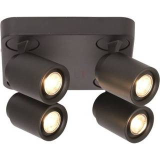 👉 Zwart Spot Razza Mat 4 lichts GU10 8720143021657