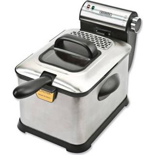 👉 Friteuse RVS zilverkleurig Bourgini Classic Fryer Deluxe 3 Liter 8718868209115