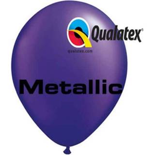 👉 Ballon blauw saffier multikleur Ballonnen Metallic 30 Cm 100 Stuks 5032561437860