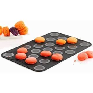 👉 Bakmat zwart siliconen klein grijs Mastrad Macarons - Voor Set Van 2 Stuks 3485990455141