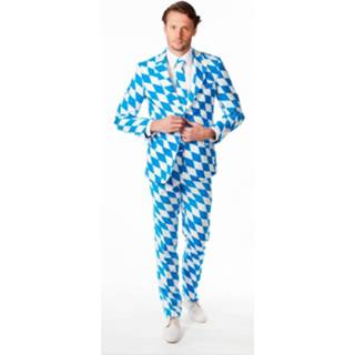 👉 Stropdas polyester XL multikleur mannen Oktoberfest Opposuits - Bayern Print Verkleedkleding Net Kostuum/pak Voor Heren Inclusief 52 (Xl) 8718719271094