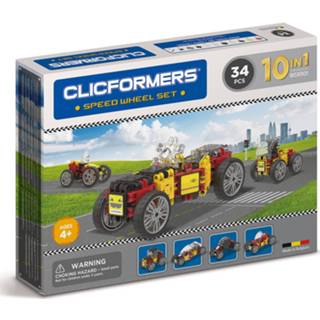 👉 Kunststof multikleur Clicformers Racewagenset 8809465532895