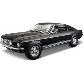 👉 Modelauto zwart metaal Ford Mustang 1967 1:18 - Speelgoed Auto Schaalmodel 8718758216049