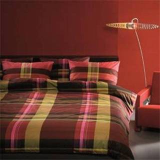 👉 Dekbedovertrek Percal Katoen rood Damai Allegra - 1-persoons (140x200/220 Cm + 1 Sloop) 8712366393055