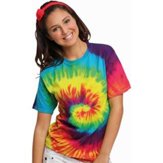 👉 Shirt katoen multikleur Tie-dye T-shirt Rainbow 2xl 8718758659457