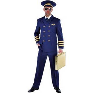 👉 Piloten kostuum polyester blauw mannen Voor Heren 56-58 (L) 8718758500629