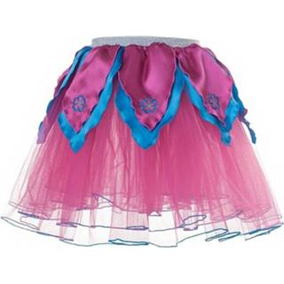 👉 Roze blauw polyester multikleur Roze/blauw Petticoat/tutu Rokje Voor Meiden 8718758892182