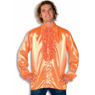👉 Overhemd oranje polyester mannen Rouche Voor Heren 56 (2xl) 8718758261742