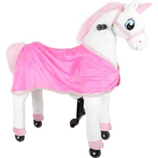 👉 Wit roze small Foot Rijpaard Eenhoorn Wit/roze 90 X 33 98 Cm 4020972105868