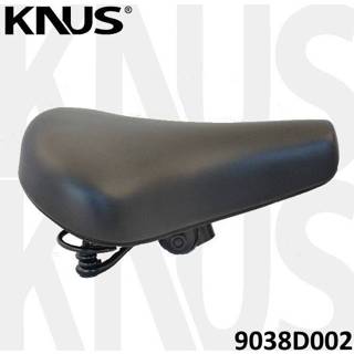 👉 Fietszadel zwart KNUS Retro met strop - KS9038D