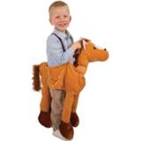 👉 Pluche bruin kinderen Paard Instap Kostuum Voor 8718758423713