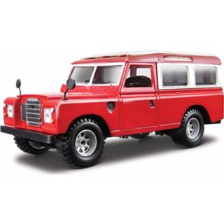 👉 Modelauto metaal roze Land Rover Defender 110 1:24 - Speelgoed Auto Schaalmodel 8719538310261