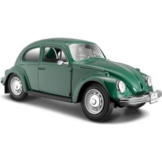 👉 Modelauto groen metaal Volkswagen Kever 1:24 - 8719538418738