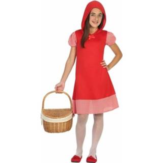 👉 Polyester rood meisjes Roodkapje Verkleedjurkje Voor 140 (10-12 Jaar) 8719538180635