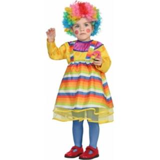 👉 Jurk polyester multikleur peuters Clown Jurkje Voor 12-24 Maanden (80-92) 8719538081604