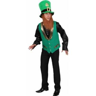 👉 Vest polyester groen mannen St Patricks Day Gnoom Voor Heren 52-54 (L/xl) 8719538088511