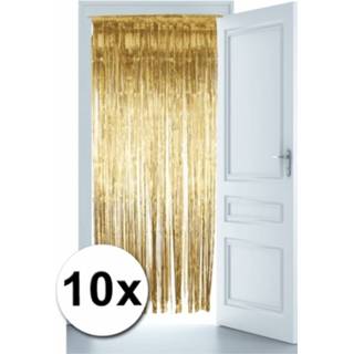 👉 Gouden deurgordijn kunststof goudkleurig Deur Gordijnen 10x 8719538061477