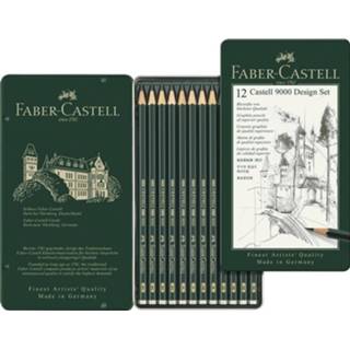 👉 Potlood wit Faber Castell 9000 Designset 4005401190646