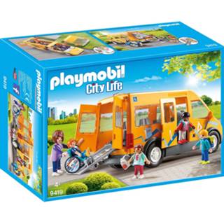 👉 Kunststof multikleur Playmobil City Life Schoolbus 9419 4008789094193