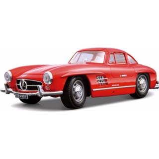 👉 Modelauto metaal rood Mercedes 300sl Coupe 1:18 - Speelgoed Auto Schaalmodel 8719538324855