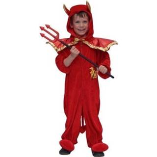 👉 Halloween kostuum pluche rood kinderen Duivel Voor 128 8718758176176