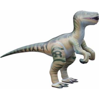 👉 Kunststof multikleur Opblaasbare Levensechte Velociraptor 130 Cm 8718758951810